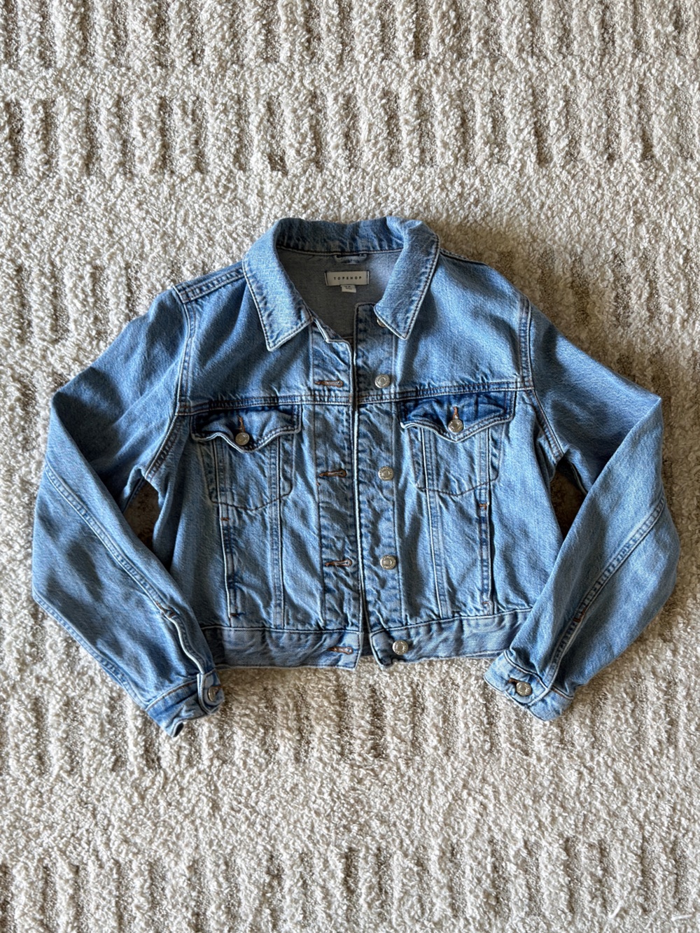 Topshop Light Wash Denim Jacket